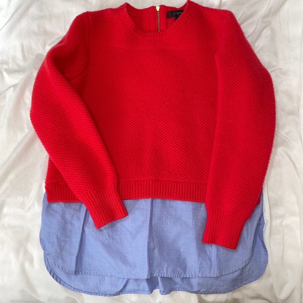 J. Crew Wool Shirttail Sweater